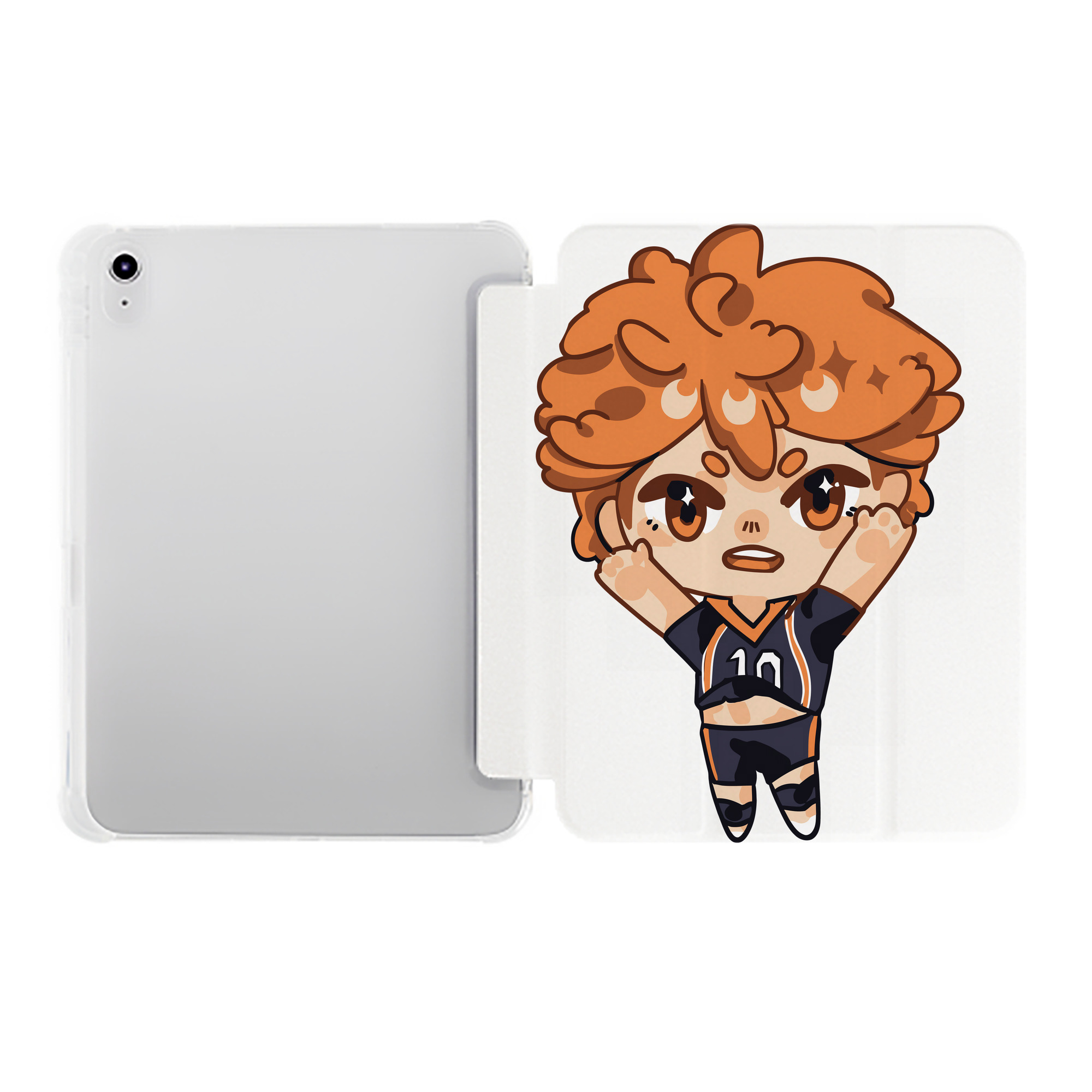 （画像用） ハイキュー!! Haikyu!! IPad ケース ペン収納付き 三つ折りスタンド PUレザー×シリコン 対応機種9.5/10.5/10.9インチ